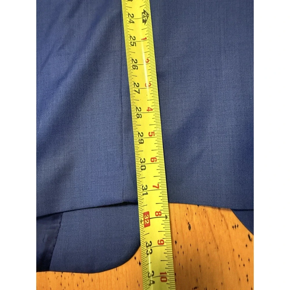 PETER MILLAR Flynn Classic Fit Solid Wool‎ Suit, Mid Blue, Size 54T